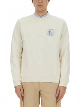 Woolrich - White Crew Neck Sweatshirts