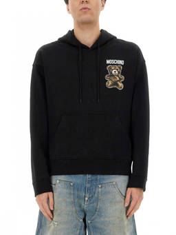 Moschino - Black Logo Regular Hoodies (M)