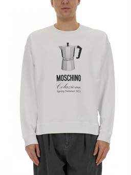 Moschino - White Crew Neck Sweatshirts