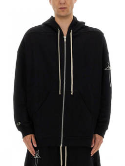 Rick Owens - Black Oversized Hoodies (L)