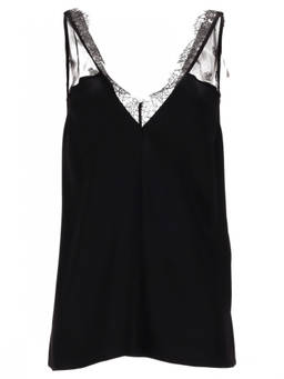 Stella McCartney - Black Envers Satin Slip Top