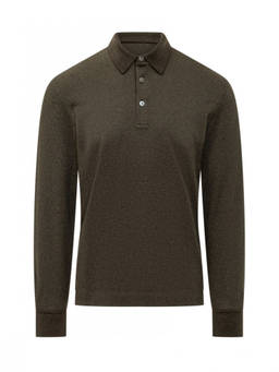 Zegna - Olive Brown Regular Polo T-Shirt