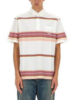 Etro - White Shirt Collar Polo T-Shirt (L)