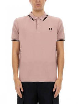 COMME des GARCONS - Light Pink Logo Polo T-Shirt