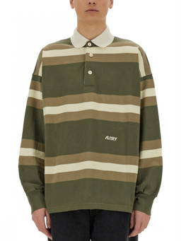 Autry - Green Shirt Collar Polo T-Shirt
