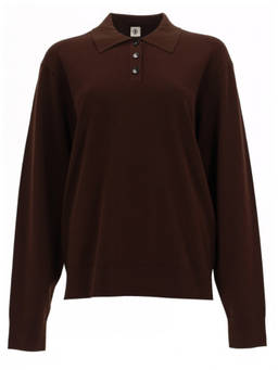 The Garment - Brown Solid Shirt Collar Polo T-Shirt