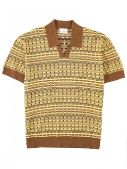 Drole De Monsieur - Yellow Shirt Collar Polo T-Shirt
