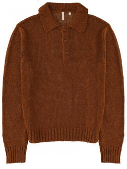 Sunflower - Brown Shirt Collar Polo T-Shirt