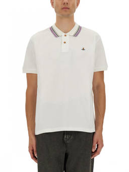 Vivienne Westwood - White Shirt Collar Polo T-Shirt (M)