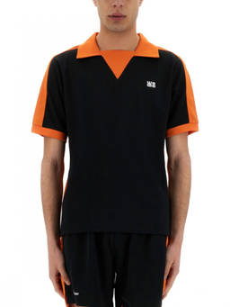 Wales Bonner - Black Shirt Collar Polo T-Shirt