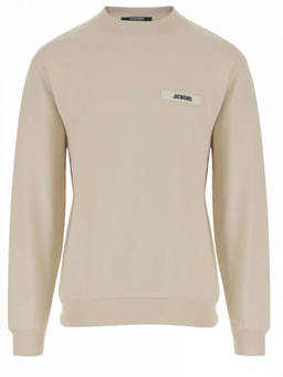 JACQUEMUS - Beige Logo Sweatshirt
