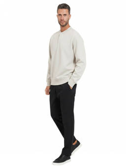 Boss - Beige Regular Solid Sweatshirt