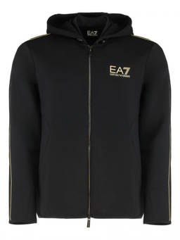 EA7 Emporio Armani - Black Logo Hoodie