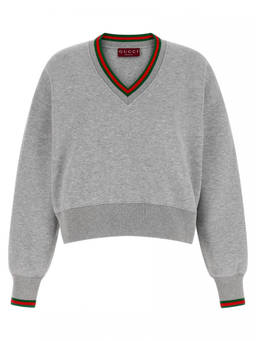 Gucci - Grey Web Sweatshirt