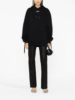 Jean Paul Gaultier - Black Logo Cotton Hoodie (S)