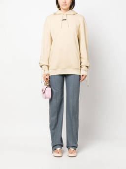 Jean Paul Gaultier - Beige Logo Cotton Hoodie