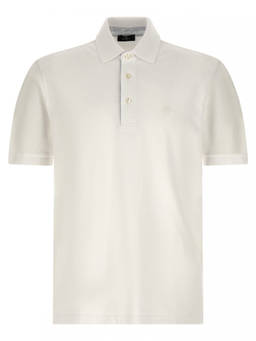 Etro - White Embroidery Logo Polo T-Shirt