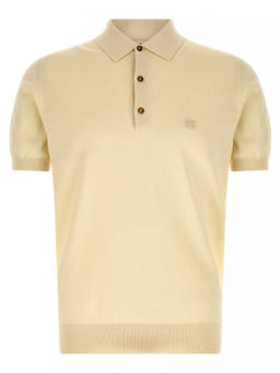Etro - Beige Embroidered Logo Polo T-Shirt (S)