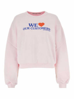 Alexander Wang - Pastel Pink Cotton Sweatshirt (XS)