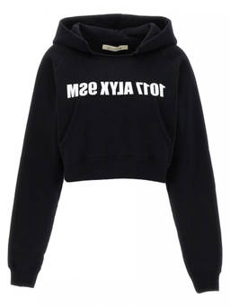 1017 Alyx 9Sm - Black Cropped Hoodie (M)