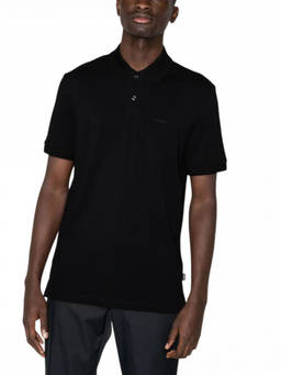 Boss - Black Regular Fit Logo Polo T-Shirt