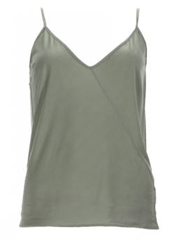 Rick Owens - Grey Solid V Neck Top
