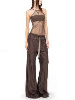 Rick Owens - Beige Solid Halter Neck Top (XS)