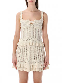 Marant Etoile - Beige Knitted Scoop Neck Top (L)