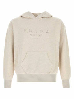 PRADA - Off White Logo Sweatshirt