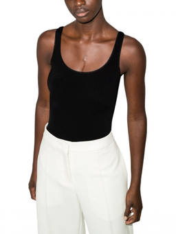 Wolford - Black Scoop Neck Top