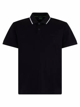 Boss - Black Shirt Collar Polo T-Shirt