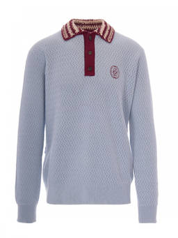 Drole De Monsieur - Light Blue Logo Polo T-Shirt