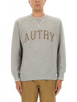Autry - Grey Crew Neck Sweatshirt