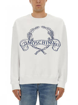 Moschino - White Crew Neck Sweatshirt (XL)