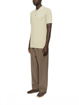 Boss - Light Beige Logo Polo T-Shirt