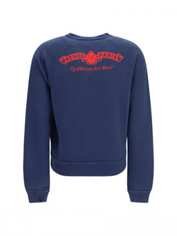 Kenzo - Blue Embroidered Crew Neck Sweatshirt