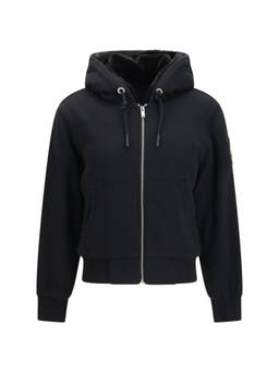 Moose Knuckles - Black Solid Hood Sweatshirt