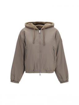 Moose Knuckles - Brown Hood Reversible Sweatshirt