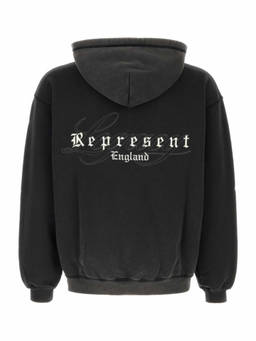REPRESENT - Black Logo Print Hoodie