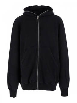 Rick Owens - Black Zip-Up Hoodie
