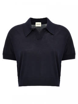 KHAITE - Black Morgane Top (M)