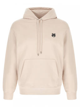 Maison Kitsune - Beige Fox Head Hoodie (XL)