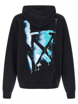 OFF-WHITE - Black 3D Spray Arrow Skate Hoodie