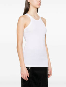 Sportmax - White Cotton Sleeveless Top (S)