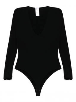 Wolford - Black V-Necked Bodysuit