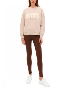 Rotate Birger Christensen - Pink Logo Crew Neck Sweatshirt
