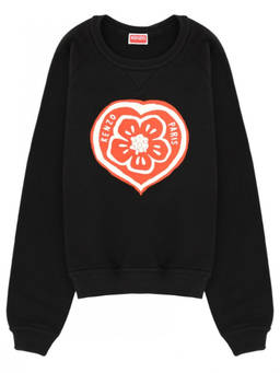 Kenzo - Black Graphic Crew Neck Sweatshirt (S)