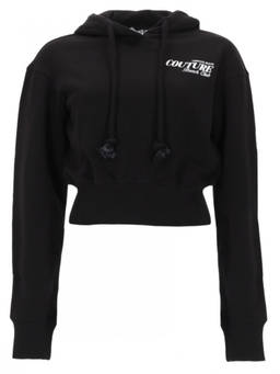 Versace Jeans Couture - Black Logo Hood Sweatshirt