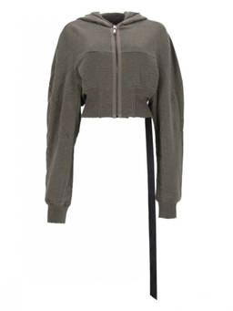 Rick Owens - Grey Solid Hood Sweatshirt