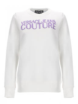 Versace Jeans Couture - White Logo Crew Neck Sweatshirt